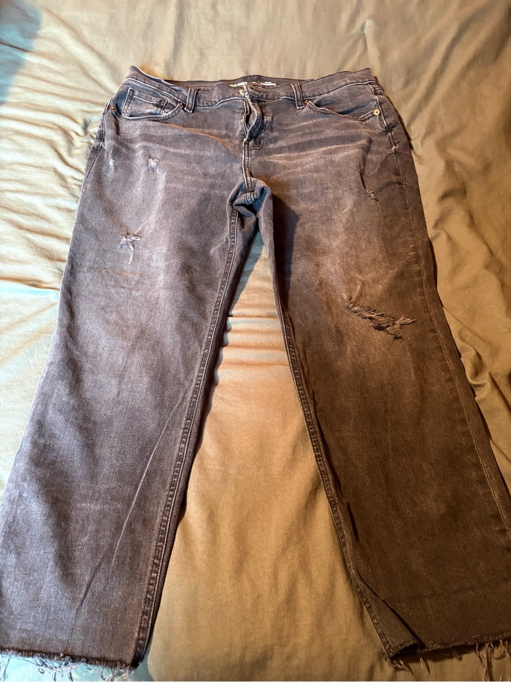 Old Navy Black Mid-Rise Boyfriend Jeans
